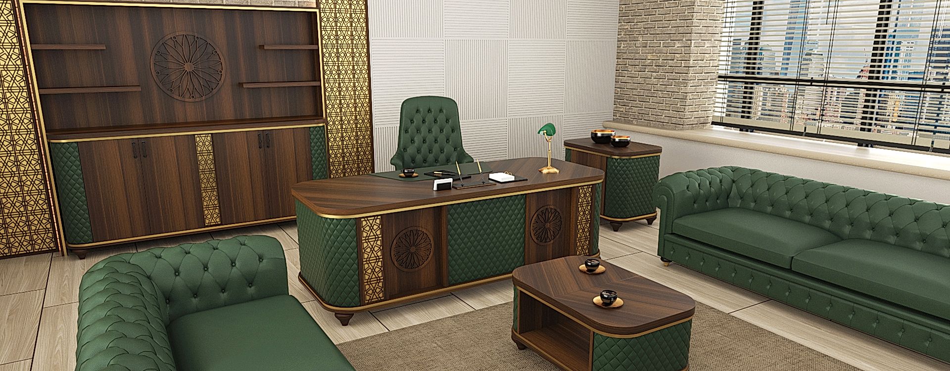 Monegros Executive Desk Set