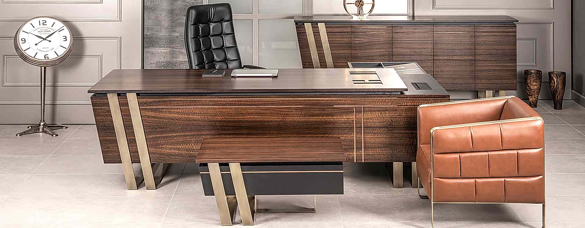 Palermo Wood Vip Executive Desk Set